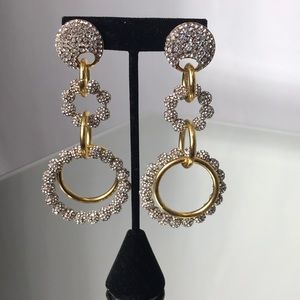 Crystal loop de loop earrings
